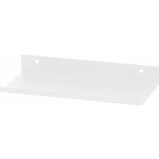 Hylde til væg 25 cm - hvid