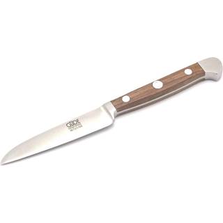 Güde Alpha Walnuss Gemüsemesser 9 cm - CVM-Messerstahl - Griffschalen Walnussholz - Braun,Silber