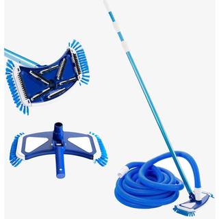 Arebos® Pool Cleaner -Børste 35 cm bred -Teleskopstang 1,40-3,5 m med clipsesystem