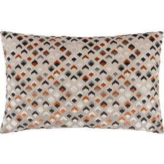 Paoletti 40 x 60cm Lexington Diamond Velvet Jacquard Polyester fyldt pude40x60 cm