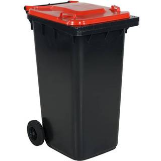 Affaldsbeholder 240l rødt låg
