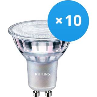 Fordelspakke 10x Philips MASTER Value LED Spot GU10 PAR16 3.7W 270lm 60D - 930 varm hvid | bedste farvegengivelse - erstatter 35W