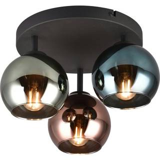 Sheldon loftlampe med 3 glas-kugleskærme