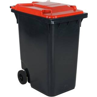 Affaldsbeholder 360l rødt låg