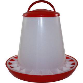 Fodersilo til høns DISKO - Rød - 10kg
