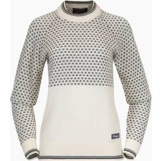 Bergans Women's Alvdal Wool Jumper  Vanilla White/Solid Dark Grey, S