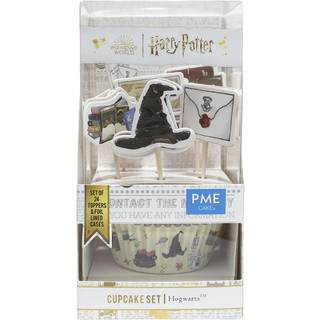 Hogwarts Toppers inkl. Muffinsforme, Metalfolie - 24 stk, PME