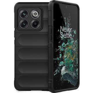 OnePlus 10T Fleksibelt Plastik Bagside Cover - Sort