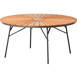 Kerteminde teak - nonwood havebord Ø150 cm, antracit stel (På lager i varehus)