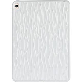 iPad Air (2019) / iPad Pro 10.5" Fleksibelt Plastik Bagside Cover - Bølget Design - Hvid