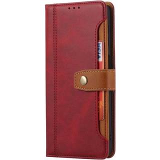 iPhone SE (2022 / 2020) / 8 / 7 Læder Flip Cover m. Kortholdere - Rød
