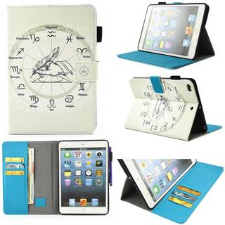 iPad Mini (2019) Cover m. Kortholder og Standerfunktion - Zodiac Signs