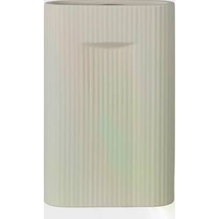 Vase - Vase, Keramik, Grå, 16,5X6,5X26 Cm
