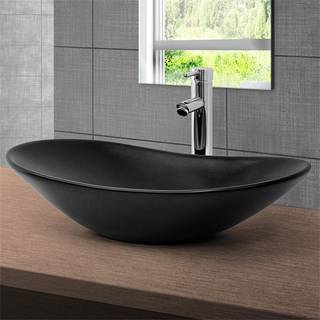 ECD Germany Design vaskeholder 640 x 365 x 130 mm, fremstillet af keramik hvid