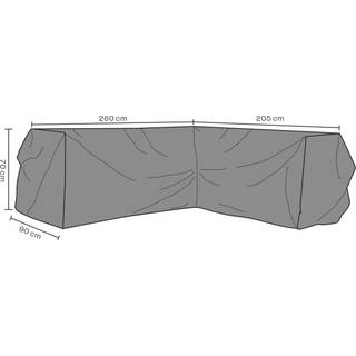 Brafab, Møbelbeskyttelse Hjørnesofa 205/260x90 cm Premium