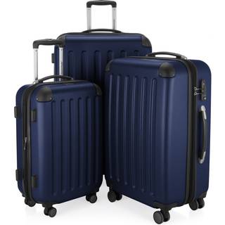 Spree - 3er Koffer-Set Hartschale Dunkelblau matt, TSA, (55cm, 65cm & 75cm), 259 Liter