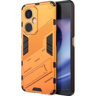 OnePlus Nord CE 3 Lite Hybrid Håndværker Bagside Cover m. Kickstand - Orange