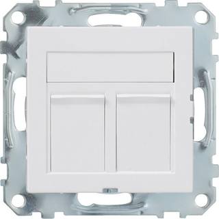 Schneider Electric Modulstik, 2 forbindelser, 2xC6 UTP, Exxact