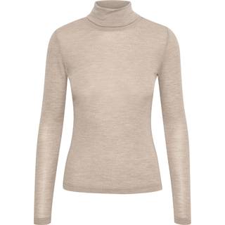 Gestuz Niniagz Wool Rollneck Noos Toppe & T-Shirts 10906717 Sand Melange (MEDIUM)