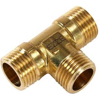Ezze 1885300 T-stykke udvendigt gevind, gul 20 (3/4")