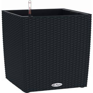 LECHUZA CUBE Cottage Graphite black 50 cm