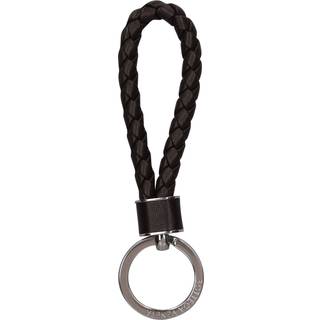 Bottega Veneta Leather keychain - black - One Size