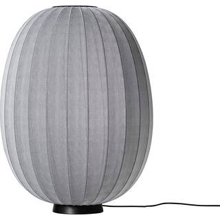 Made By Hand Knit-Wit High/Oval Gulvlampe Ø65 Sølv