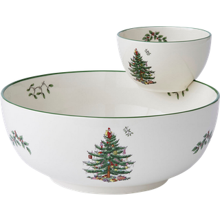 Christmas Tree Chip & Dip, Ø 25cm - Spode