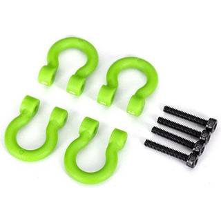 Traxxas - TRX8234G - Bumper D-rings Green, (front or rear)/ 2.0x12 CS (4)