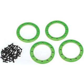 Traxxas 8168G Alu Beadlock Rings 2,2" Green (4)