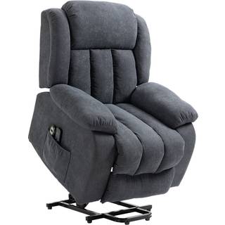 HOMCOM Oversized Riser and Recliner Chairs for the Elderly, Heavy Duty Fabric Upholstered Lift Chair w/ Remote Control, Cat Scratch Anti Aosom UK