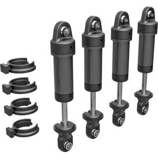 Traxxas - TRX9764-GRAY - Shocks, GTM, 6061-T6 aluminum (dark titanium-anodized) (fully assembled w/o springs) (4)