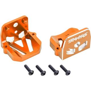 Traxxas - TRX7760-ORNG - Motor Mounts Front & Rear Set Alu Orange X-Maxx, XRT