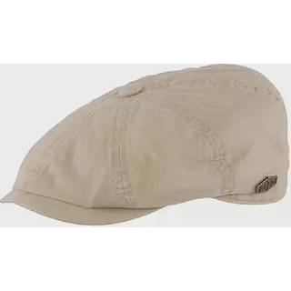 MJM Hats MJM Gouda 58027 – Beige Washed Cotton Sixpence, 56 (S) / Brun Beige / Sixpence