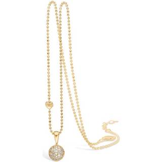 Blossom Copenhagen 14kt vedhæng halvrund kugle stor 33*0.007ct + 45cm