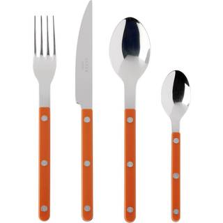 Sabre Paris - Bistrot Shiny Solid / 4 Pieces Cutlery Set / Orange - Bestiksæt