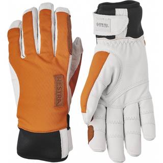 Hestra Ergo Grip Active Wool Terry - 5 Finger Orange/Off White, Orange/Offwhite, 8
