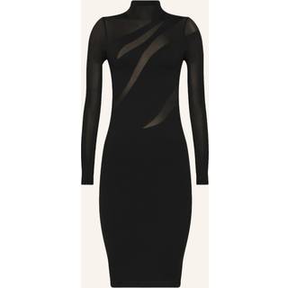 Wolford Sheer Opaque midi dress - black - XS