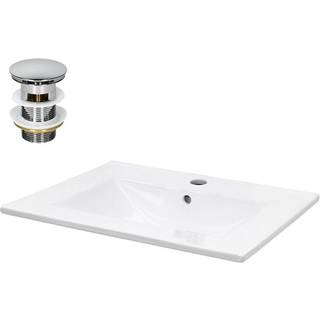 ECD Germany Håndvask 610 x 465 x 175 mm keramik hvid