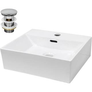 ECD Germany håndvask 415x360x130 mm - keramik hvid - bordpladevask