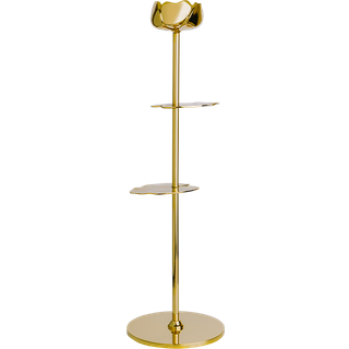 Hilke Collection Ninfea Alta Lysestage 30 Cm - Lysestager Messing Guld - HL01NA