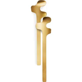 Born In Sweden Leaf salatbestik Brushed Gold