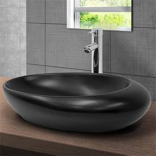 ECD Germany håndvask 585x375x145 mm oval, hvid keramik