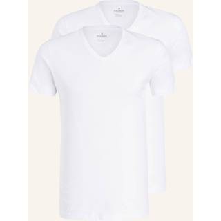 RAGMAN Herren V-Shirt weiß