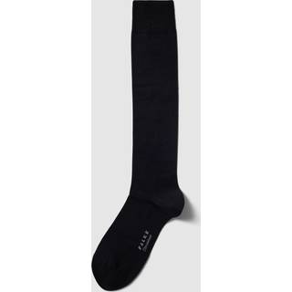 Falke Herren Kniestrümpfe blau Mikrofaser/Funktion unifarben
