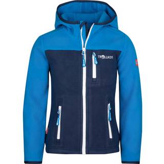 Trollkids Kid's Stavanger Jacket Fleecejakke Børn størrelse 140 farve blå