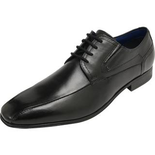 bugatti Herren Derby schwarz Glattleder