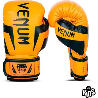 Venum Kids Elite Boxing Gloves- Neo Orange