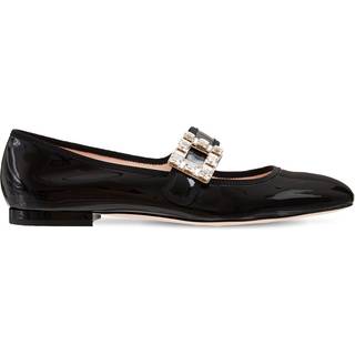 Roger Vivier TrÃ¨s Vivier Babies patent leather ballet flats - black - EU 36