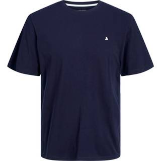 Plus Size Ensfarvet T-shirt